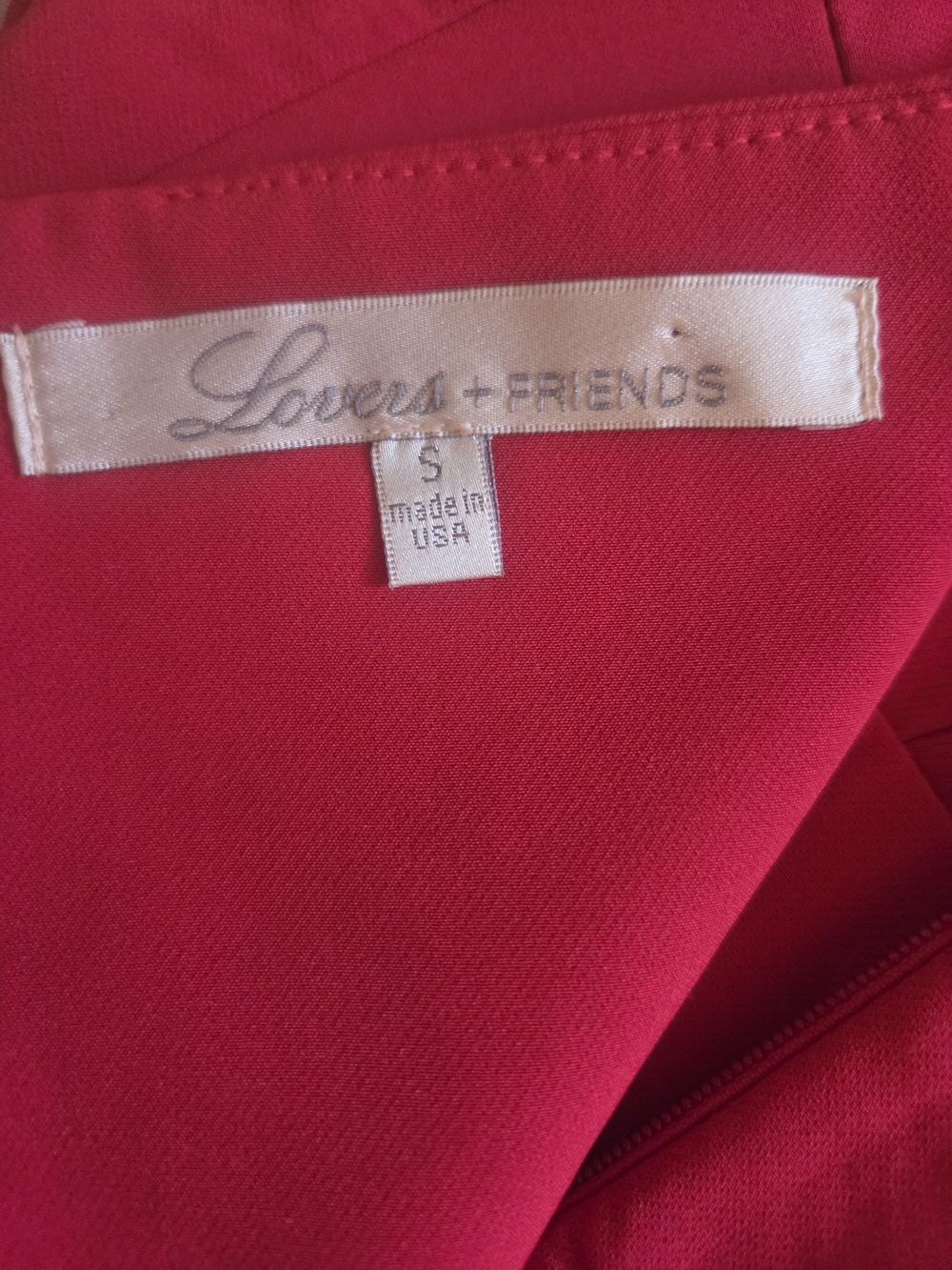 Lovers + Friends Red Draped High-Low Skirt - Picture 6 of 7